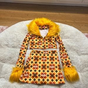 Elsie Fred 70s inspired skirt and top